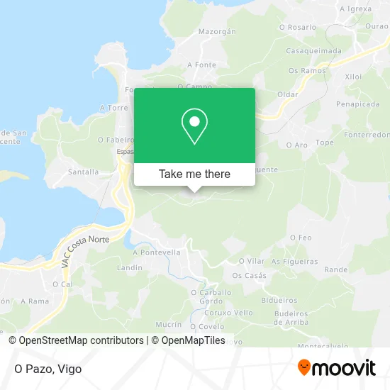 O Pazo map