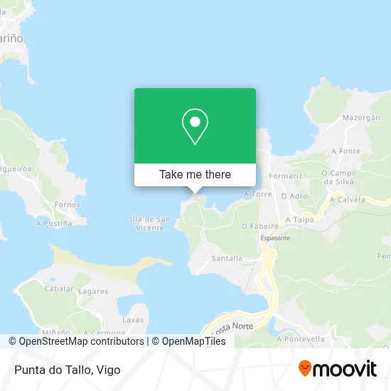 Punta do Tallo map