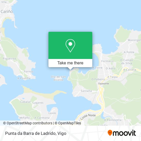 Punta da Barra de Ladrido map