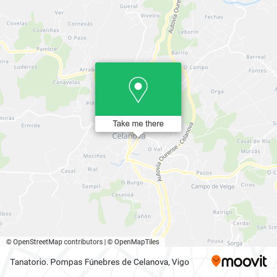 Tanatorio. Pompas Fúnebres de Celanova map