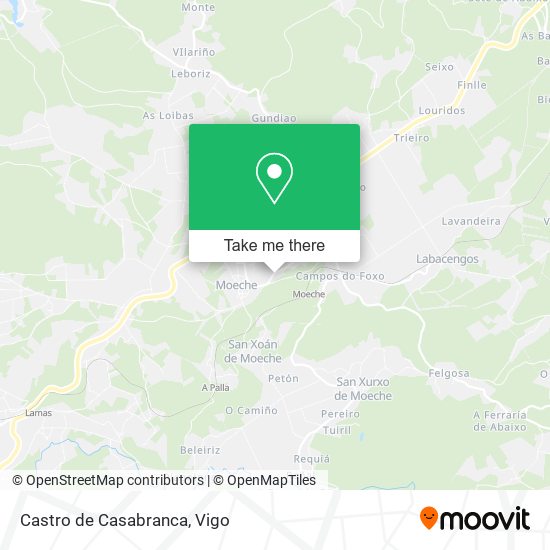 Castro de Casabranca map