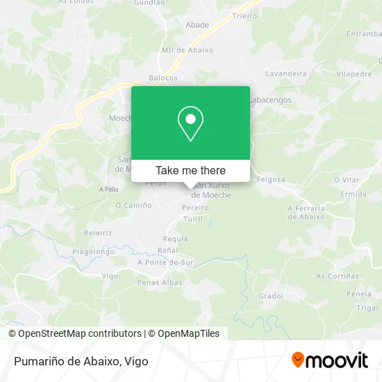 Pumariño de Abaixo map