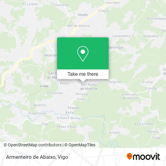 Armenteiro de Abaixo map