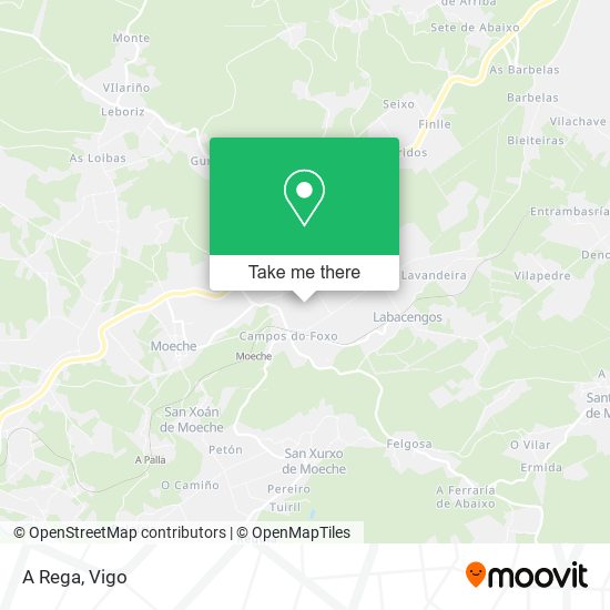 mapa A Rega