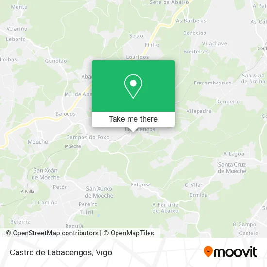 Castro de Labacengos map