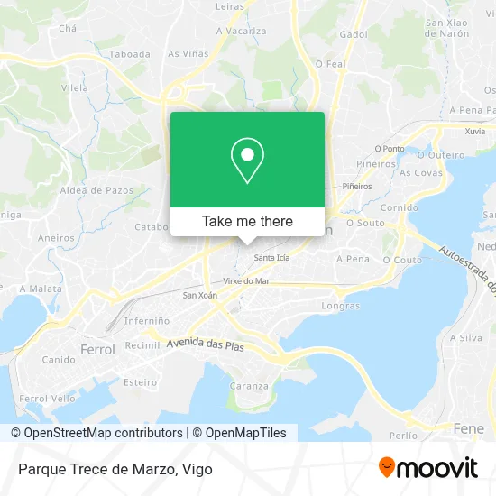 Parque Trece de Marzo map