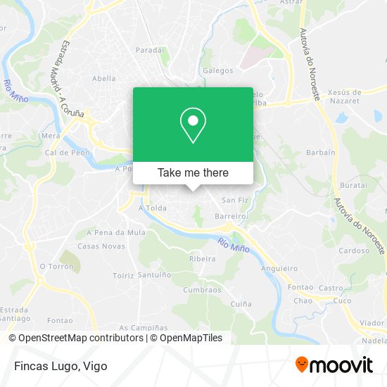 Fincas Lugo map