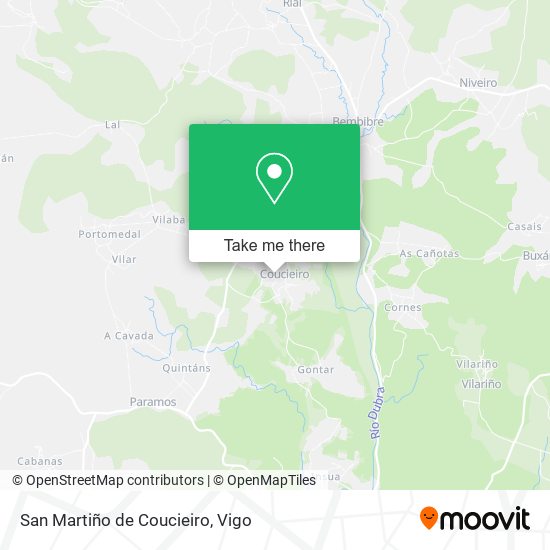San Martiño de Coucieiro map