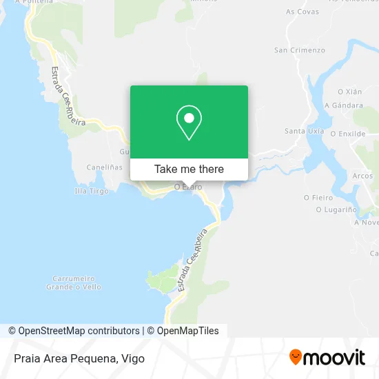 Praia Area Pequena map