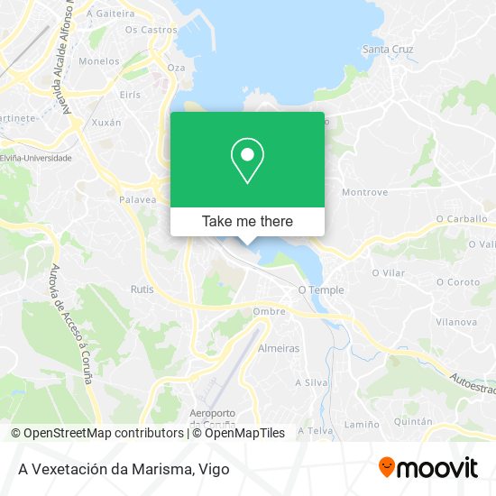 A Vexetación da Marisma map