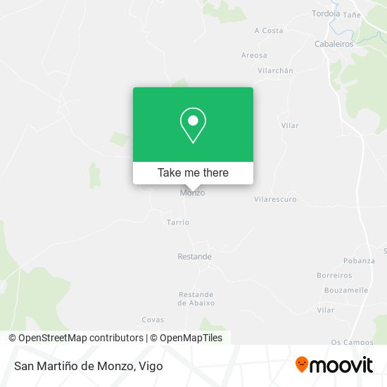 San Martiño de Monzo map