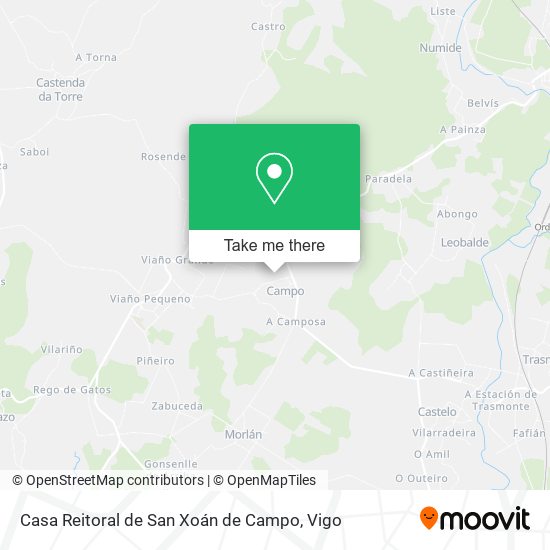 Casa Reitoral de San Xoán de Campo map