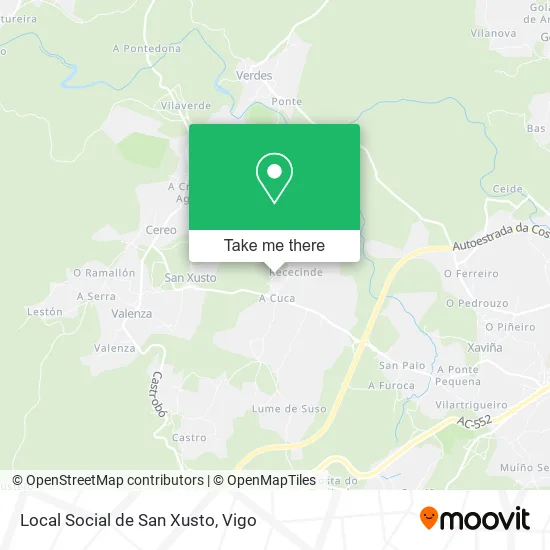 Local Social de San Xusto map