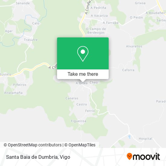 Santa Baia de Dumbría map