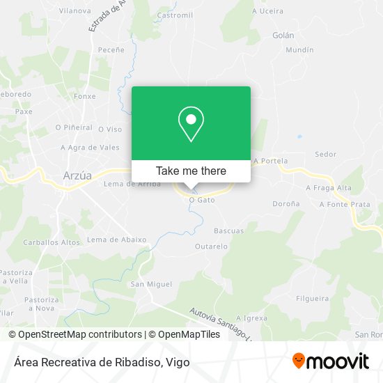Área Recreativa de Ribadiso map