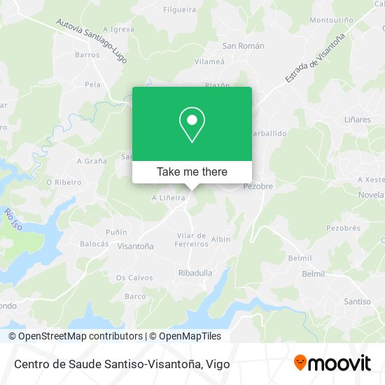 mapa Centro de Saude Santiso-Visantoña