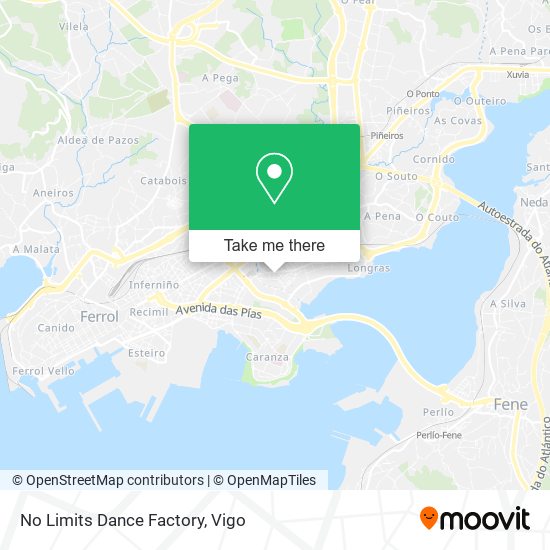 mapa No Limits Dance Factory