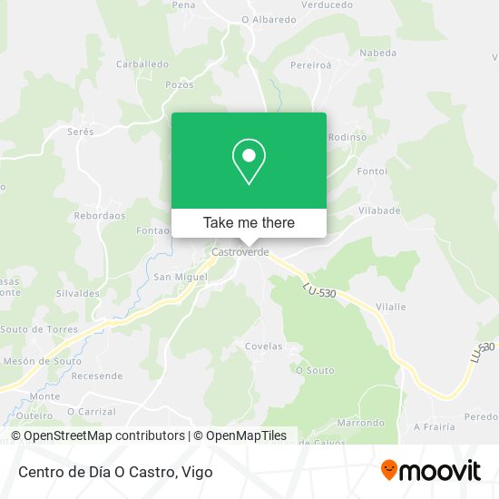 Centro de Día O Castro map