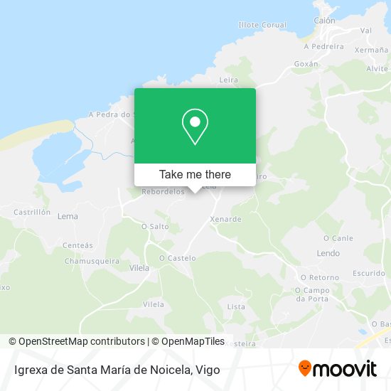 Igrexa de Santa María de Noicela map