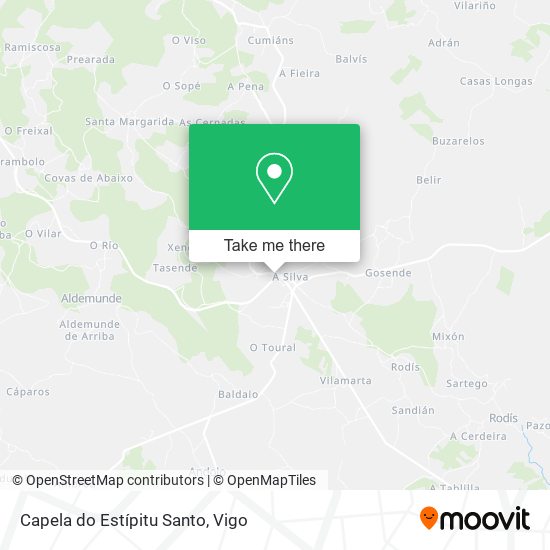 Capela do Estípitu Santo map