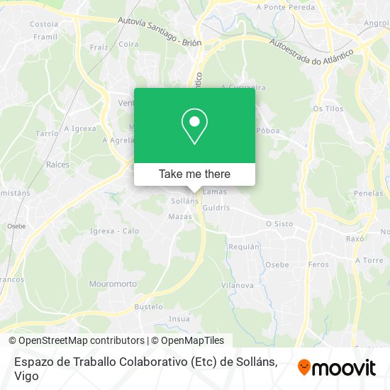 Espazo de Traballo Colaborativo (Etc) de Solláns map