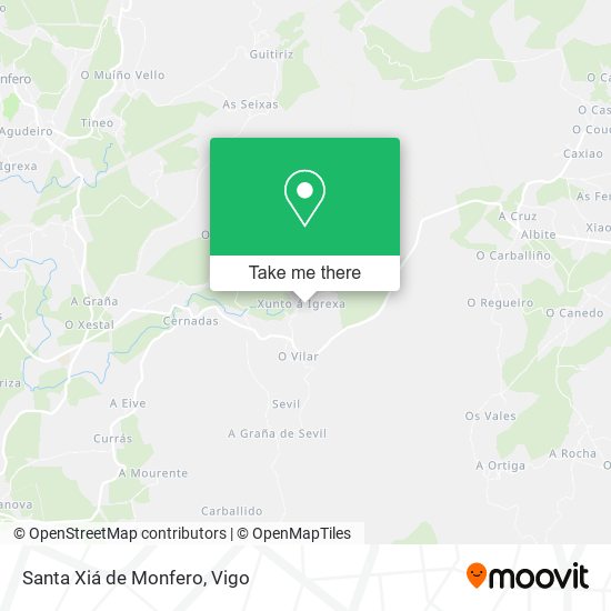 Santa Xiá de Monfero map