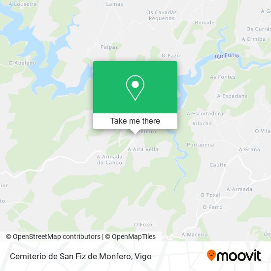 Cemiterio de San Fiz de Monfero map
