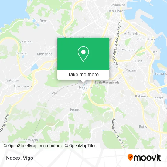 Nacex map