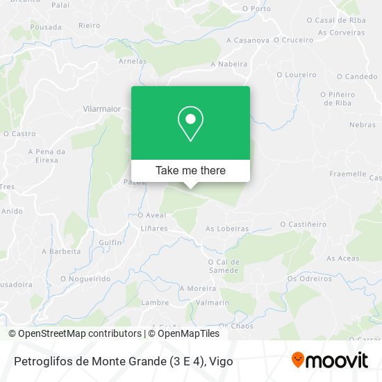 Petroglifos de Monte Grande (3 E 4) map