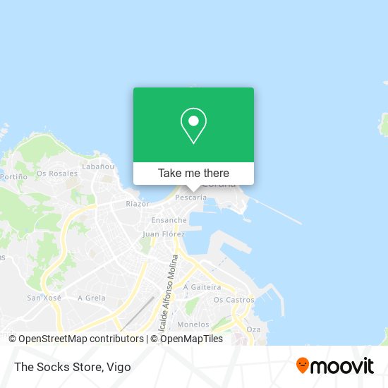 The Socks Store map