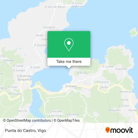 Punta do Castro map