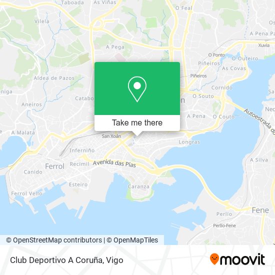 Club Deportivo A Coruña map