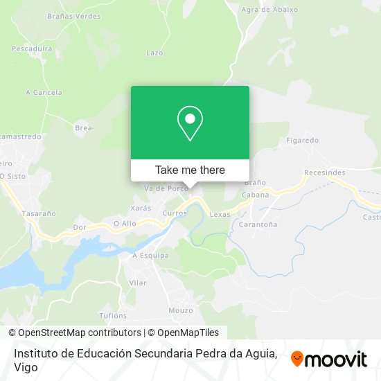 mapa Instituto de Educación Secundaria Pedra da Aguia