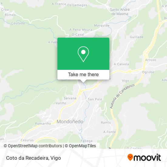 Coto da Recadeira map