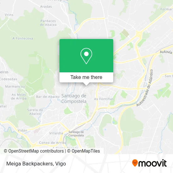 Meiga Backpackers map