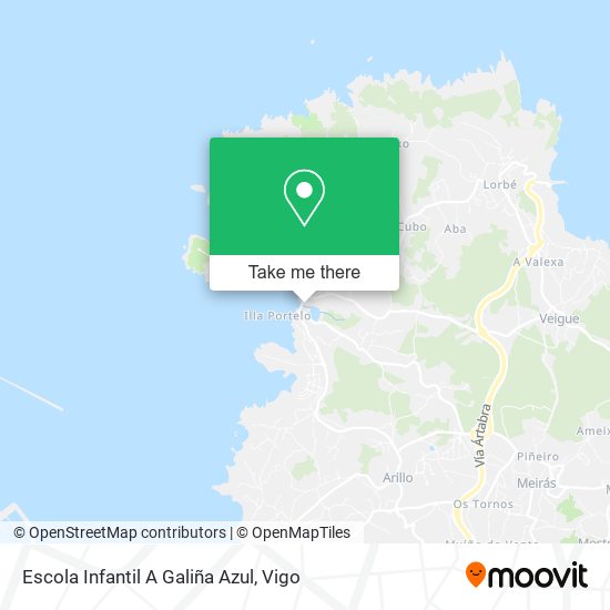 Escola Infantil A Galiña Azul map