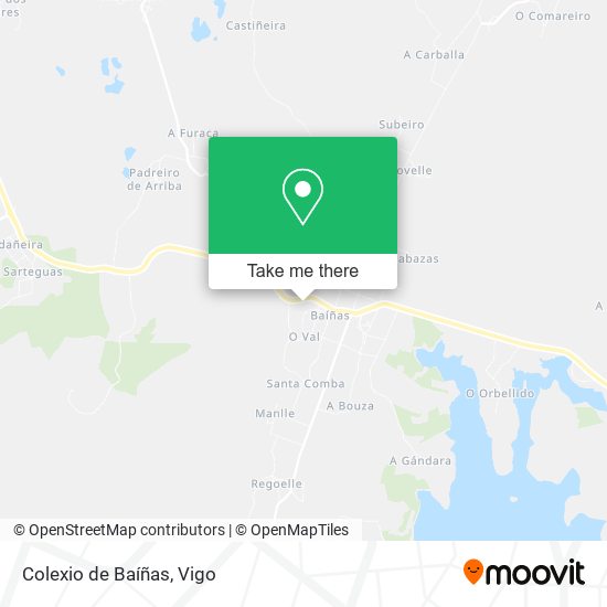 Colexio de Baíñas map