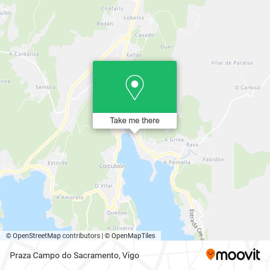 Praza Campo do Sacramento map