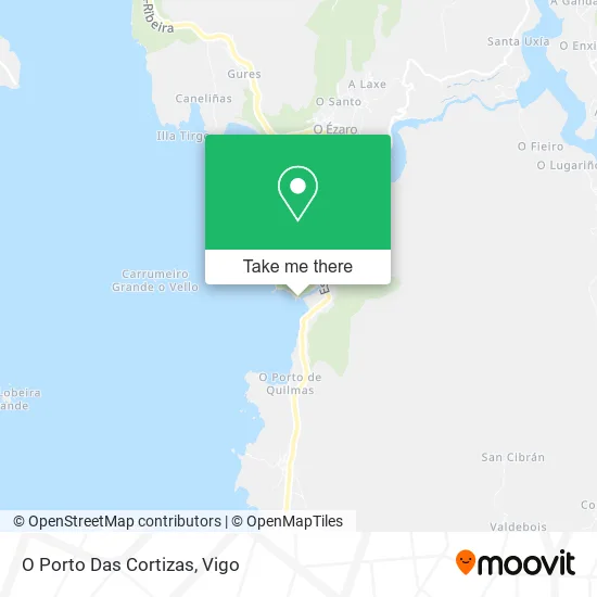 mapa O Porto Das Cortizas