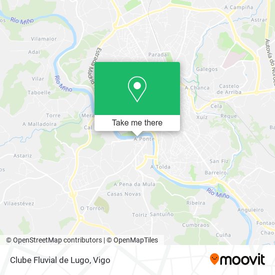 Clube Fluvial de Lugo map