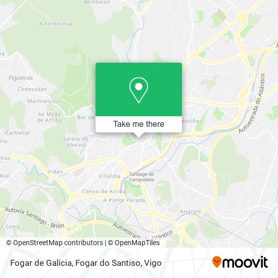 Fogar de Galicia, Fogar do Santiso map