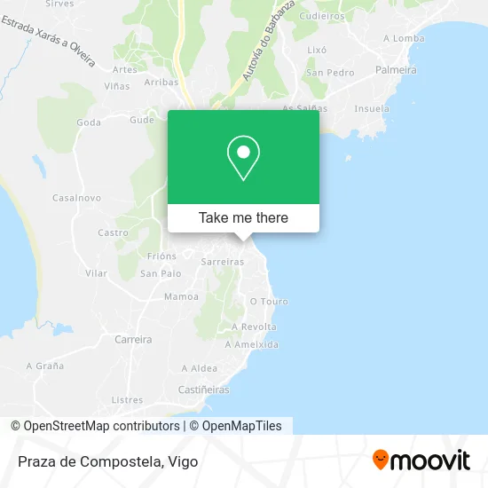 Praza de Compostela map