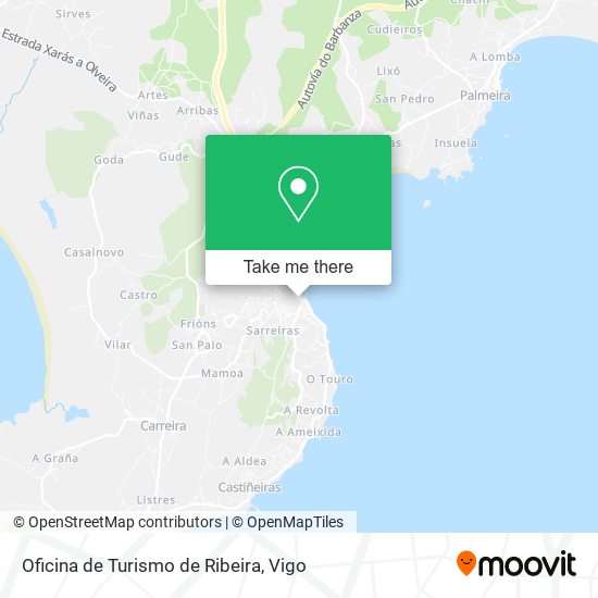 Oficina de Turismo de Ribeira map