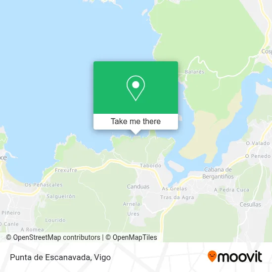 Punta de Escanavada map