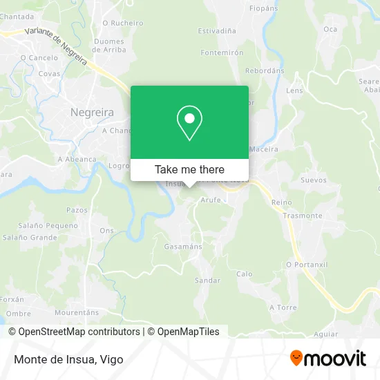 Monte de Insua map