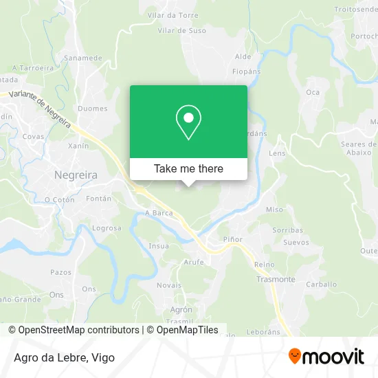 Agro da Lebre map
