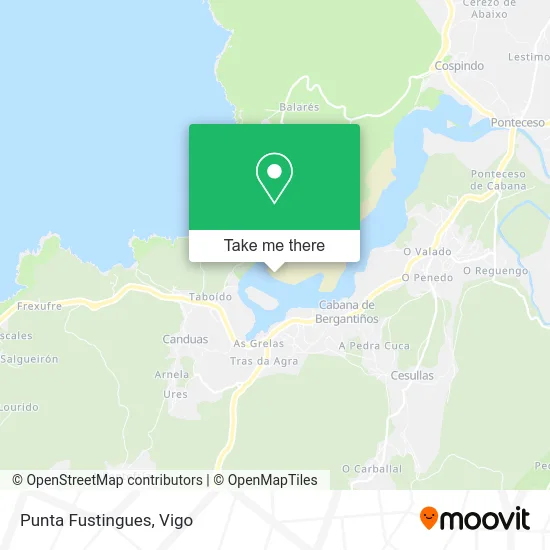 Punta Fustingues map