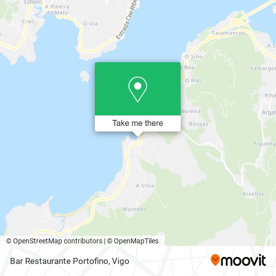 Bar Restaurante Portofino map
