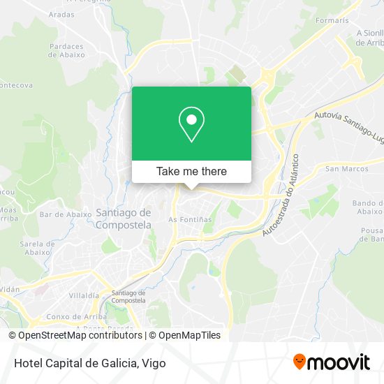 mapa Hotel Capital de Galicia