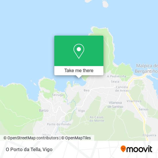 O Porto da Tella map